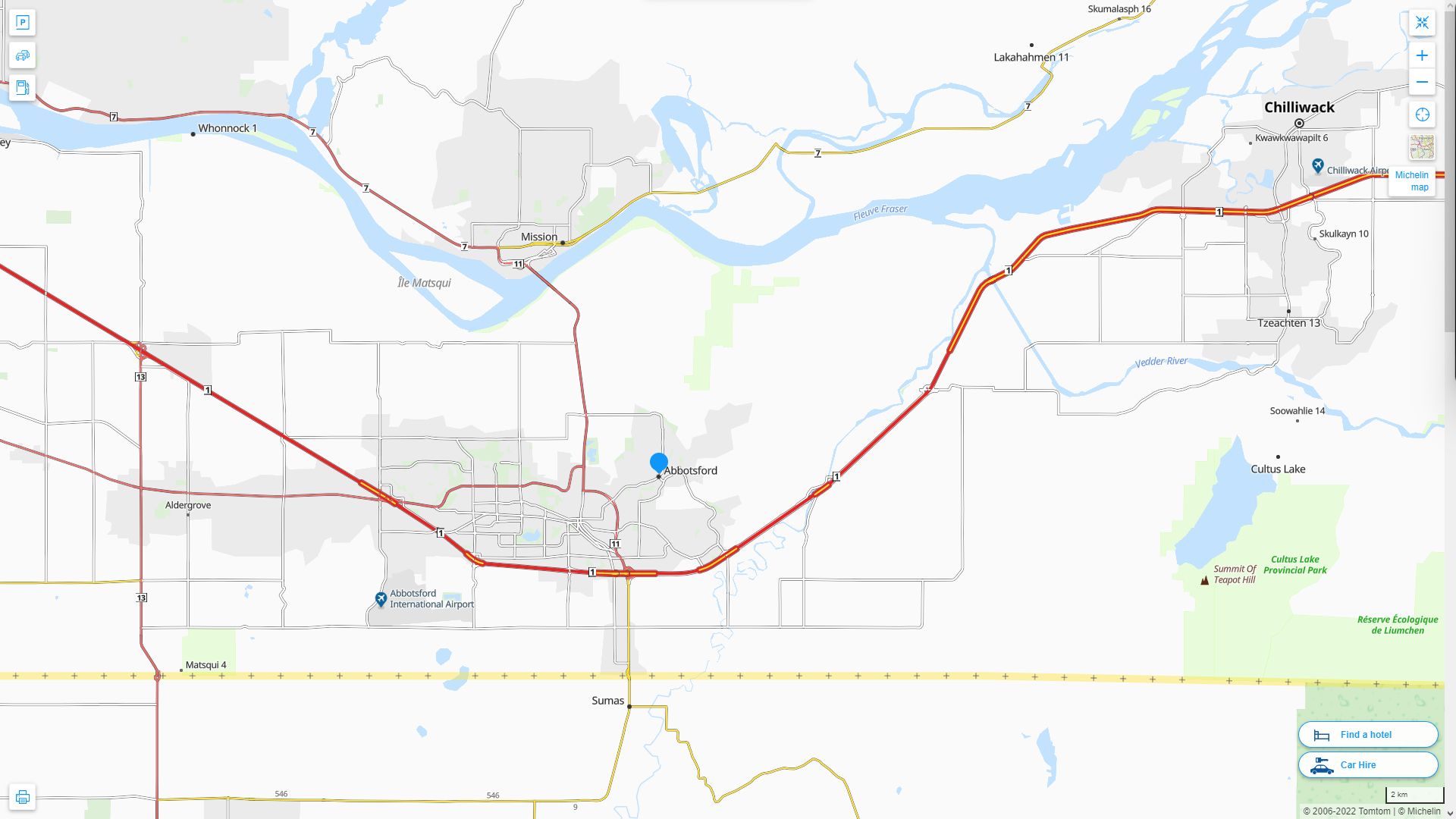 Abbotsford Map